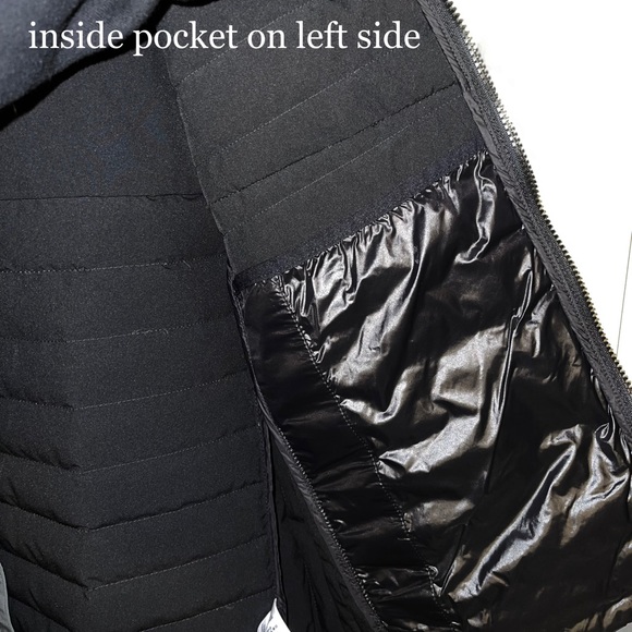 land's end gray puffer zip up jacket - Picture 4 of 5